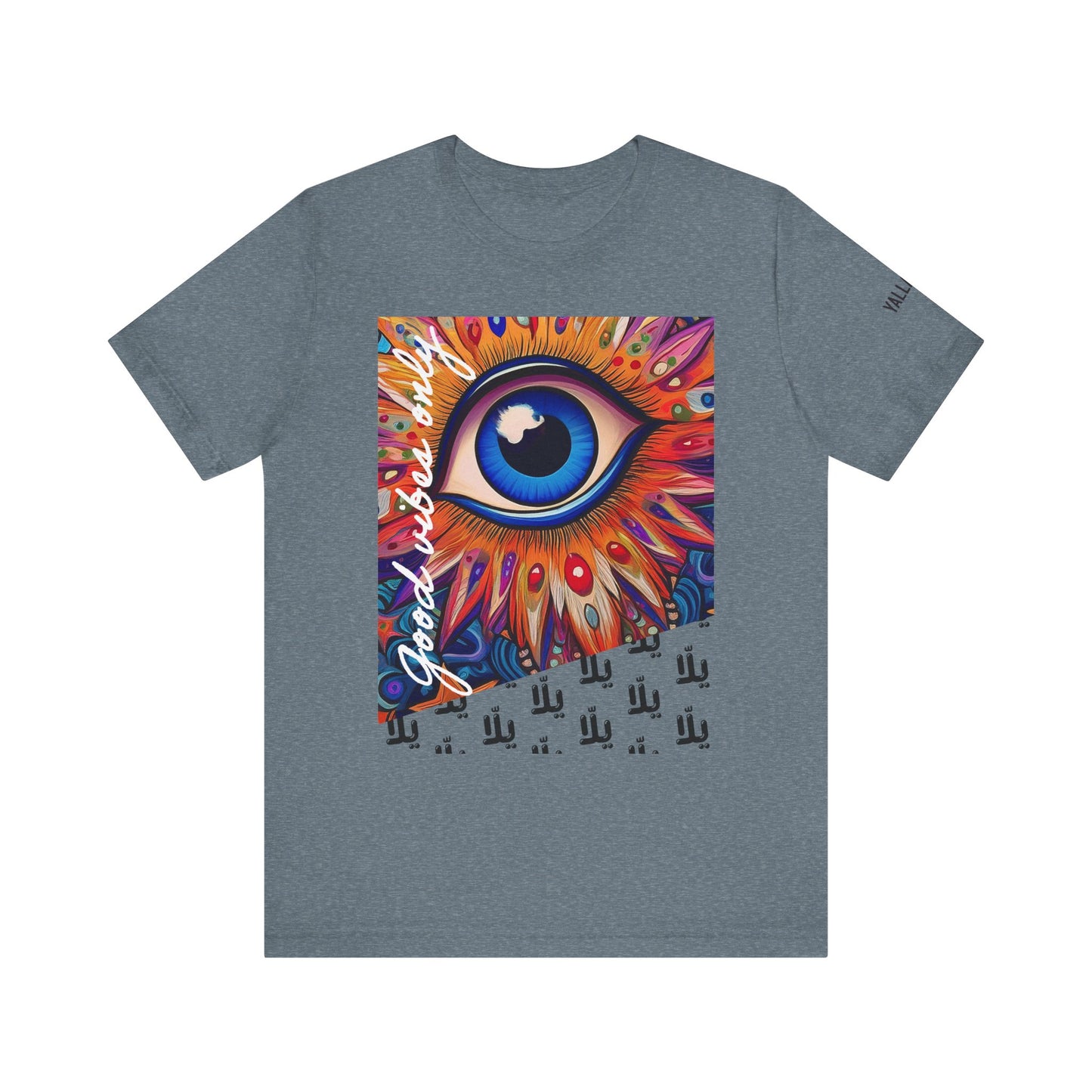 yalla Good Vibes evil eye protection - Unisex Jersey Short Sleeve T-Shirt