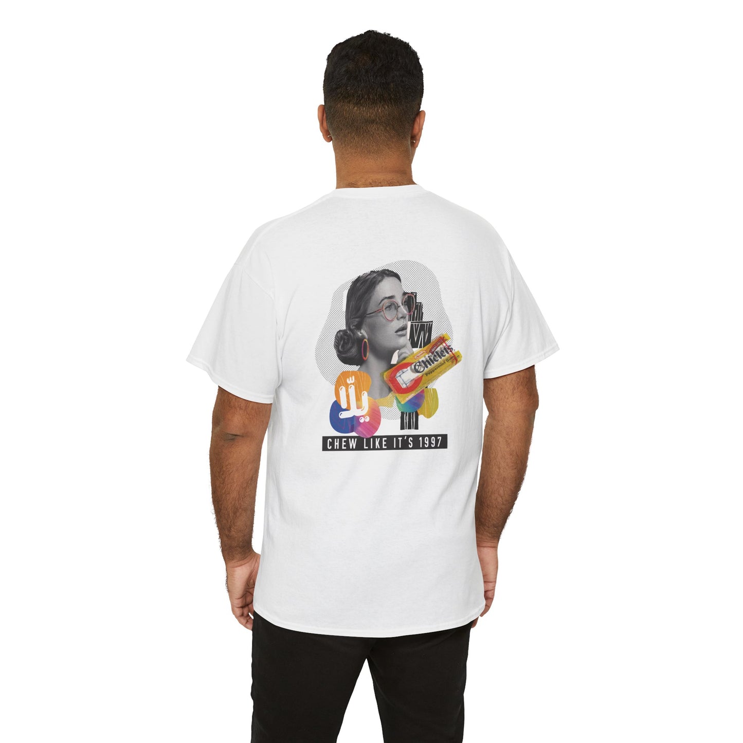 Vintage Chiclets Graphic Tee - Retro 90s Inspired Unisex Heavy Cotton T-Shirt