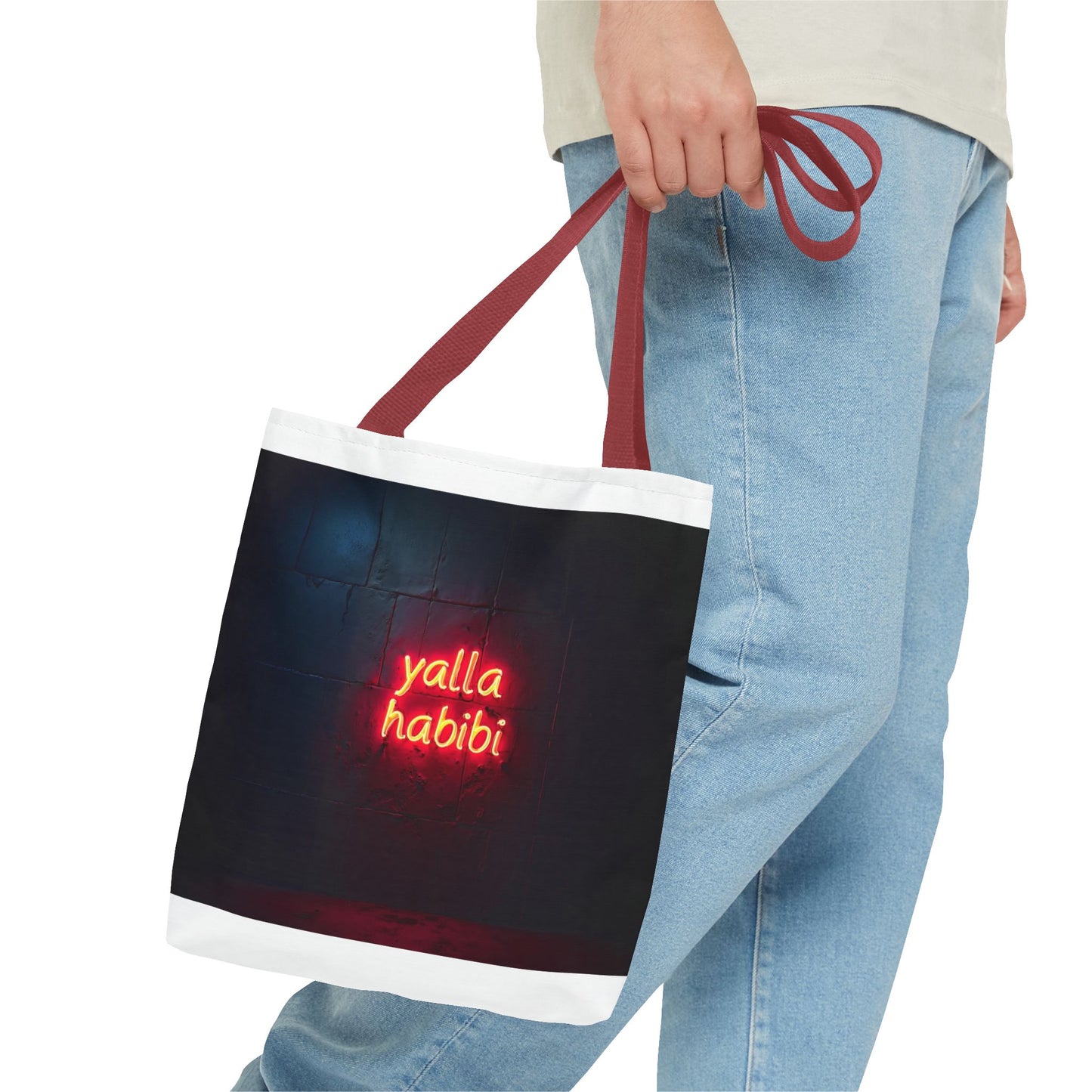 Yalla Habibi Tote Bag - Stylish and Trendy Everyday Carryall