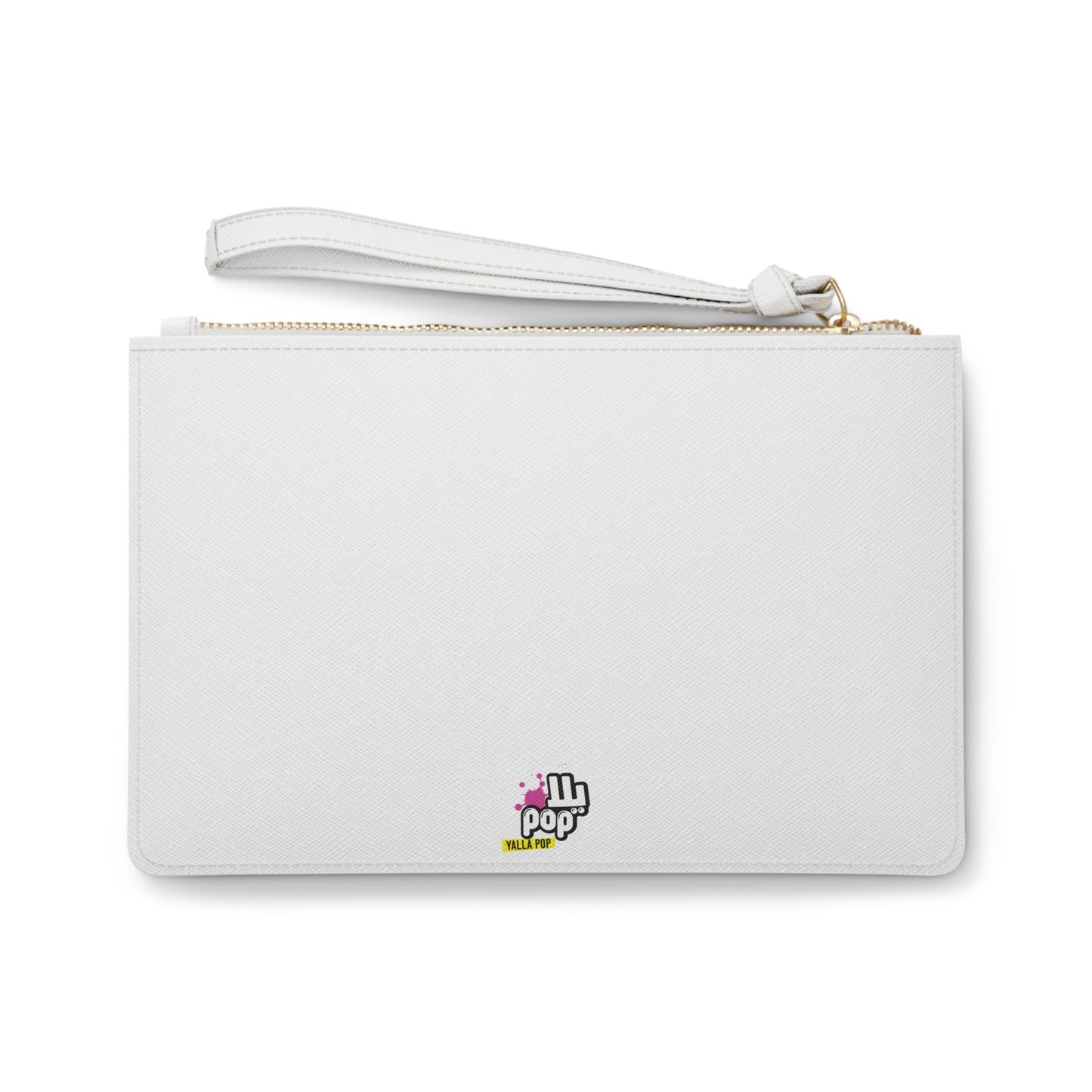 Good Vibes Only Clutch Bag - Stylish White Accessory for Positive Energy