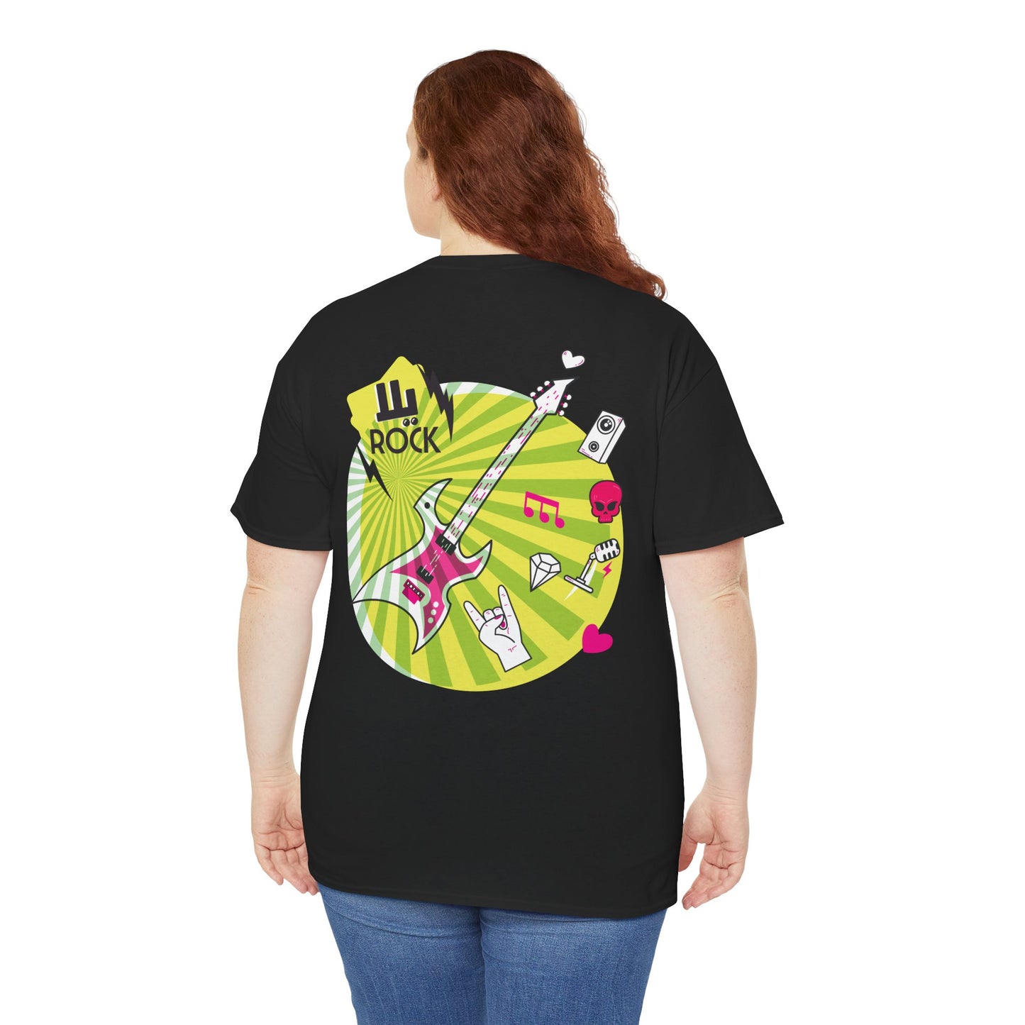 Rockin' Unisex Heavy Cotton Tee - Perfect for Music Lovers