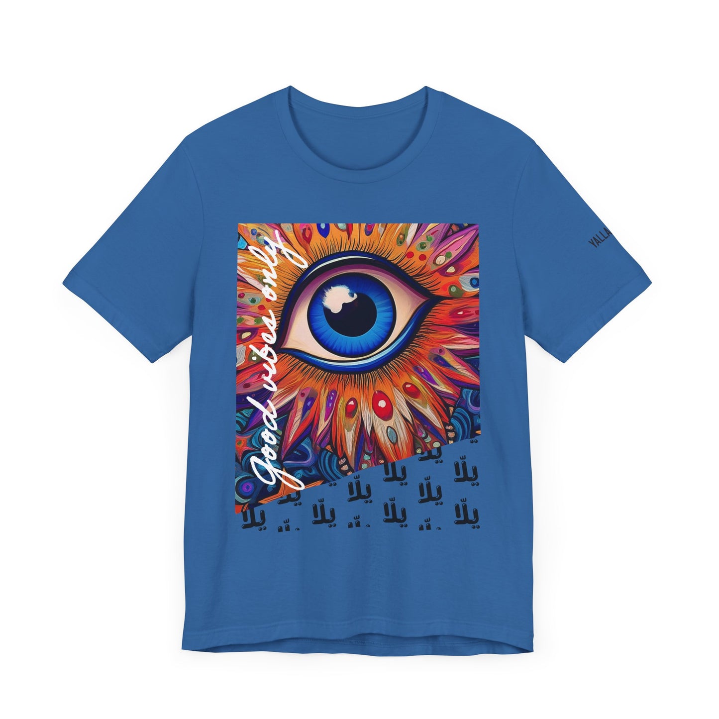 yalla Good Vibes evil eye protection - Unisex Jersey Short Sleeve T-Shirt