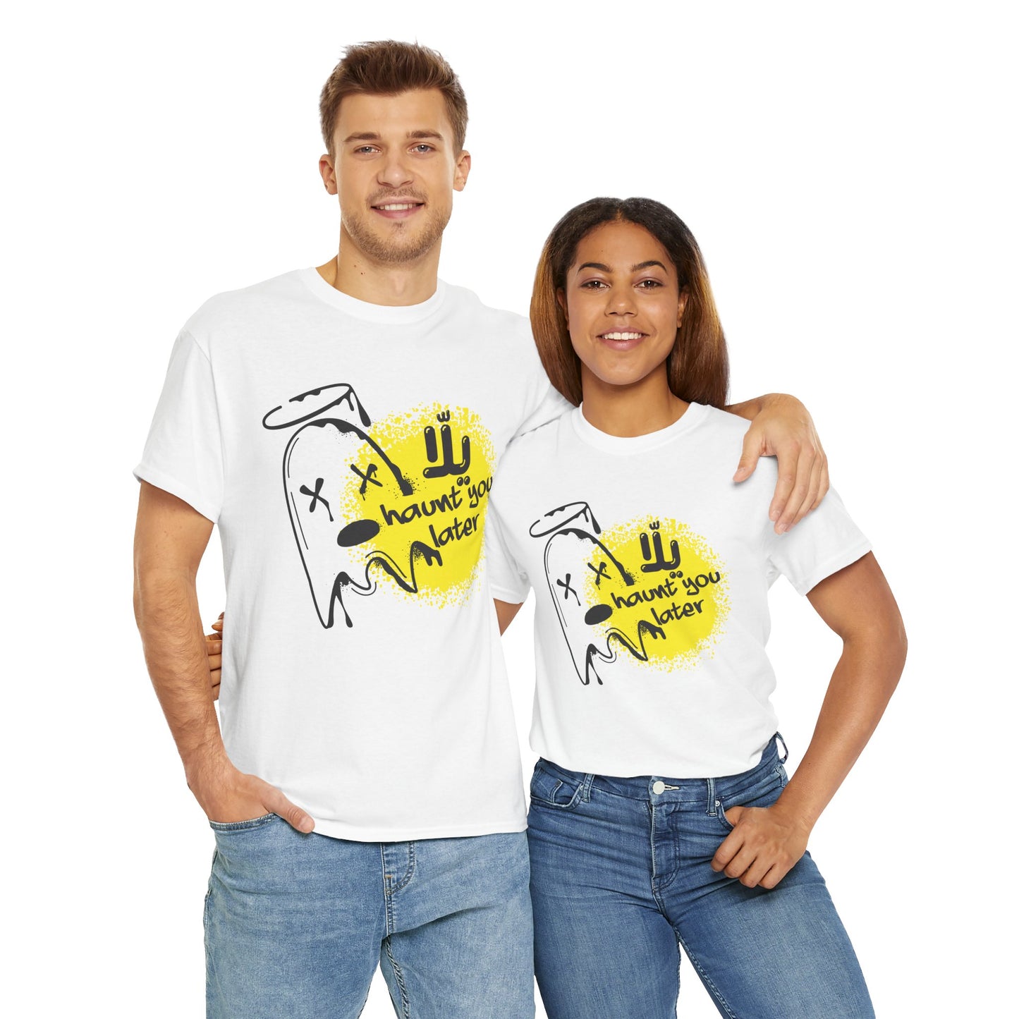 Yalla Haunt You Later' Ghost Graphic Shirt for Halloween