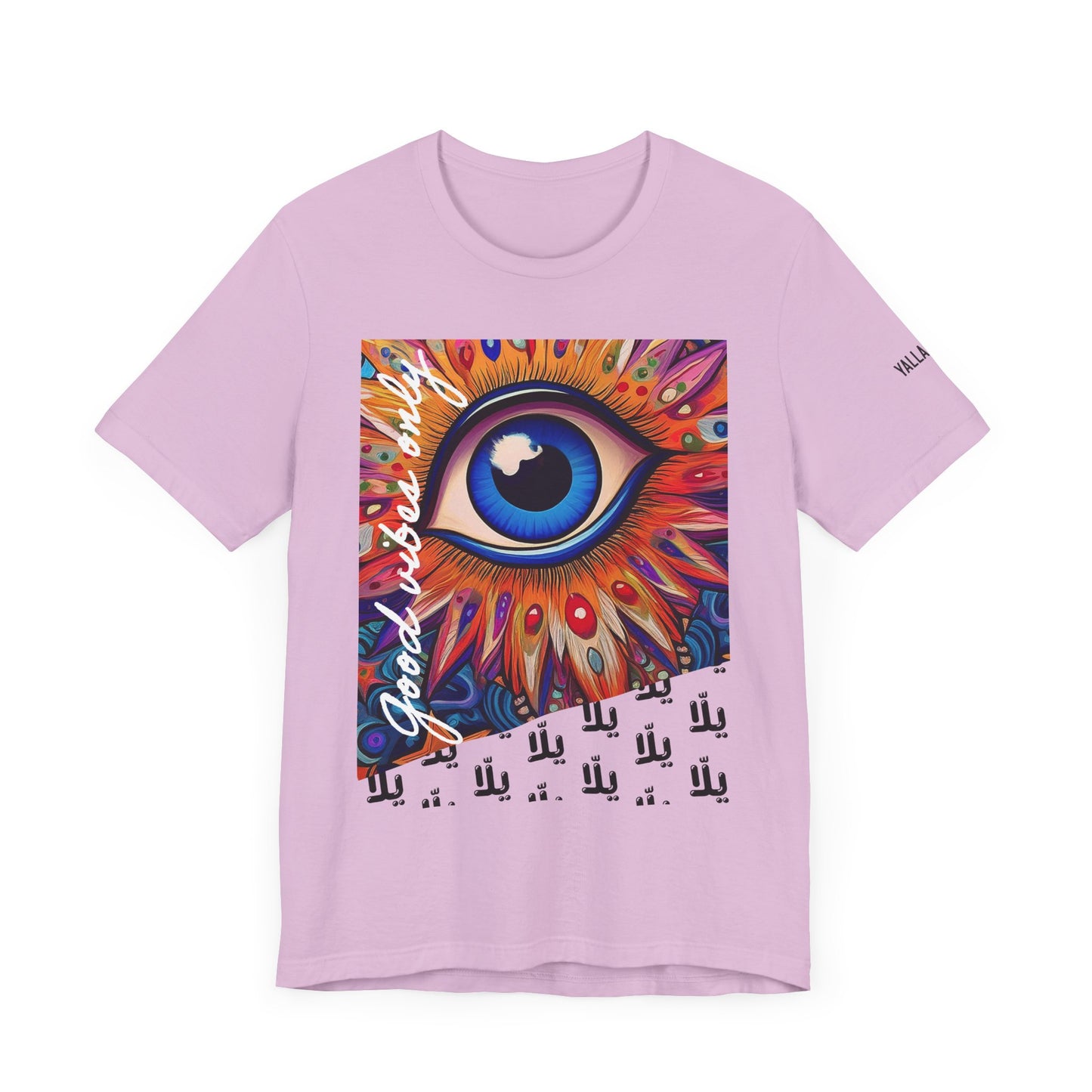 yalla Good Vibes evil eye protection - Unisex Jersey Short Sleeve T-Shirt