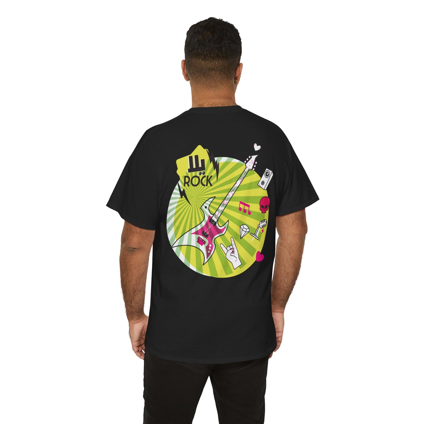 Rockin' Unisex Heavy Cotton Tee - Perfect for Music Lovers