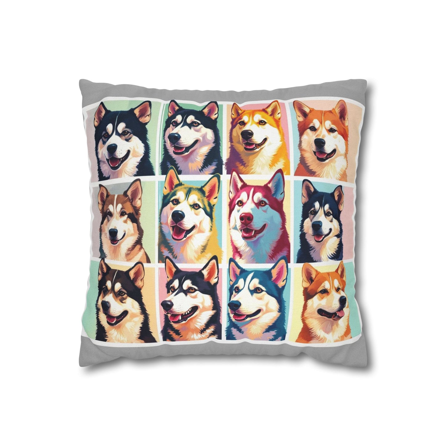 Pillow case- Yalla Husky home decor dog lovers