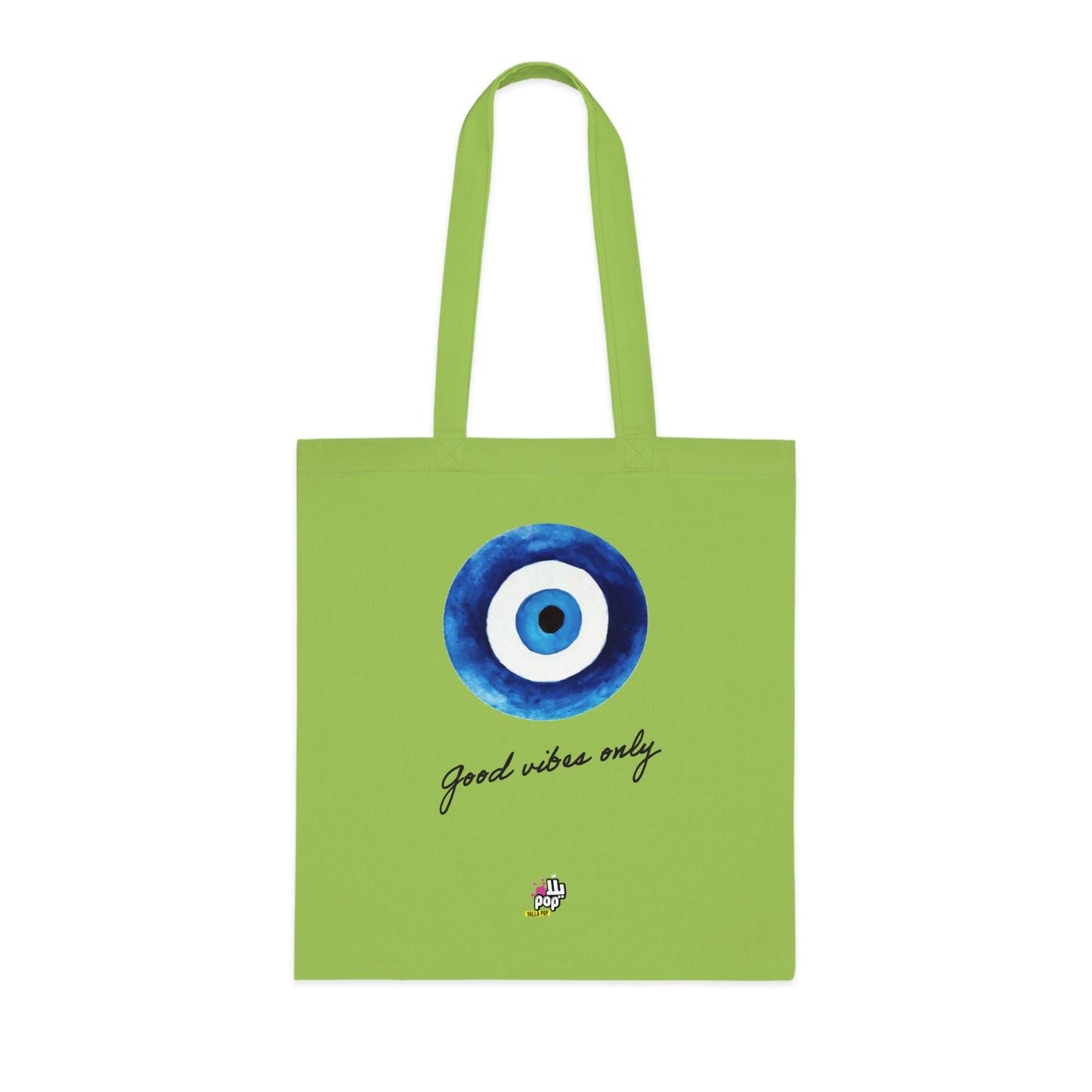 Good Vibes Only Cotton Tote Bag - Stylish Eco-Friendly Shopping Tote for Daily Use