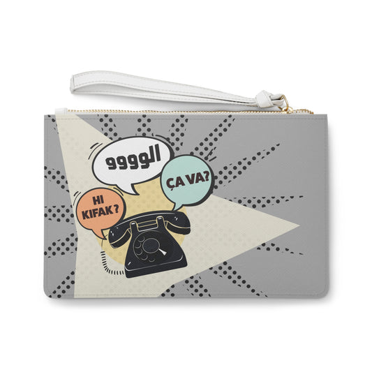 Yalla a la Lebanaise Stylish Clutch Bag |  Chic Evening Out, Gifts for Her, Unique Handbag