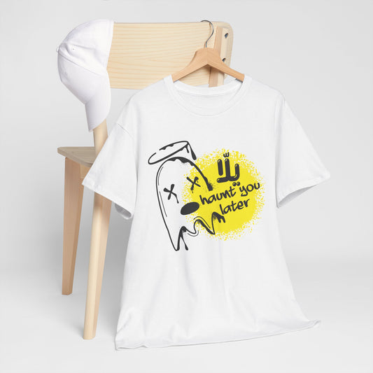 Yalla Haunt You Later' Ghost Graphic Shirt for Halloween
