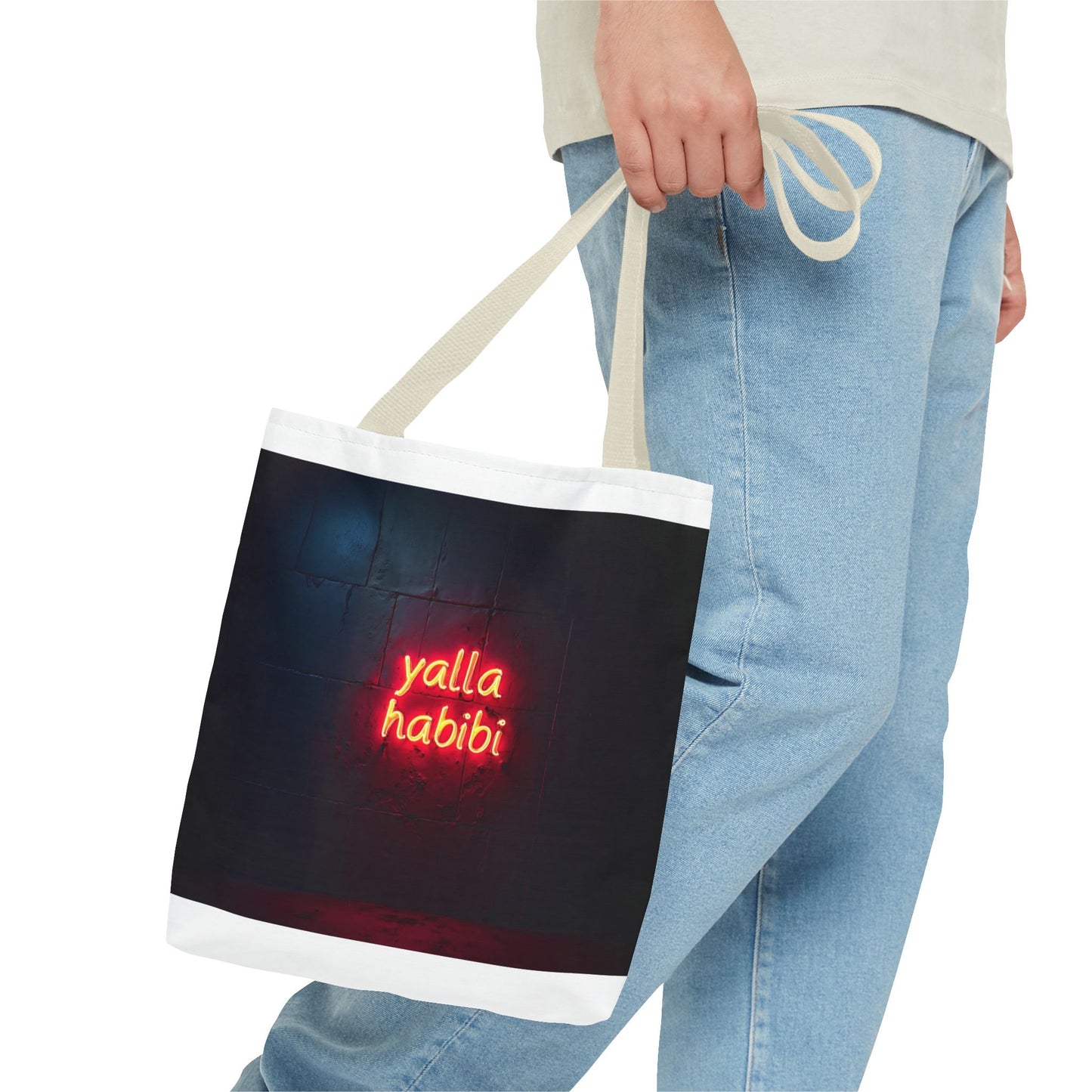 Yalla Habibi Tote Bag - Stylish and Trendy Everyday Carryall