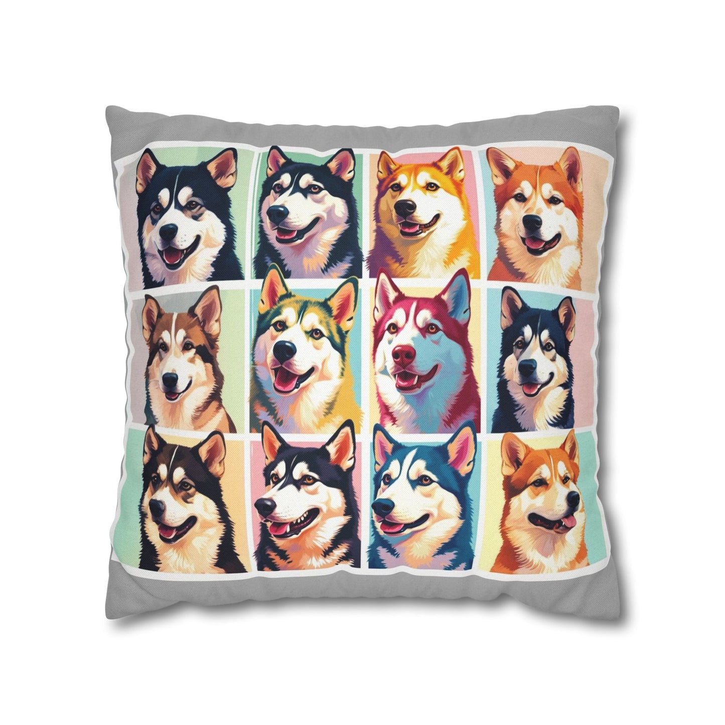 Pillow case- Yalla Husky home decor dog lovers