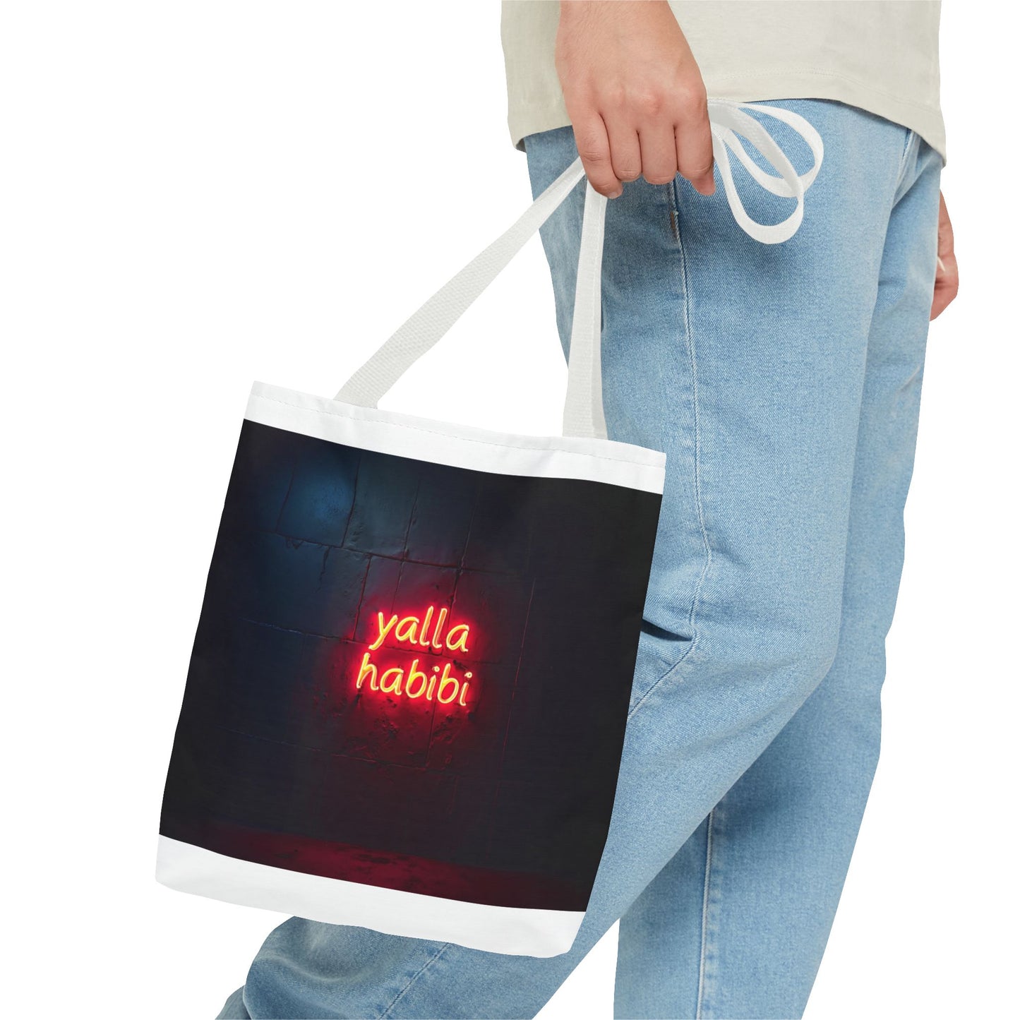Yalla Habibi Tote Bag - Stylish and Trendy Everyday Carryall